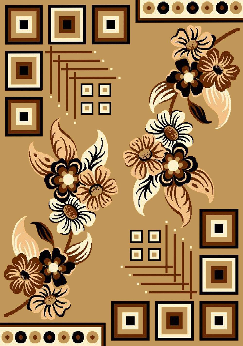 Detec™Presto Hand Tufted Floral Carpet 