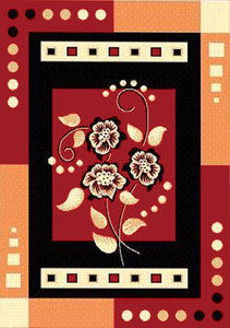 Detec™ Presto Brown Color Floral Carpet