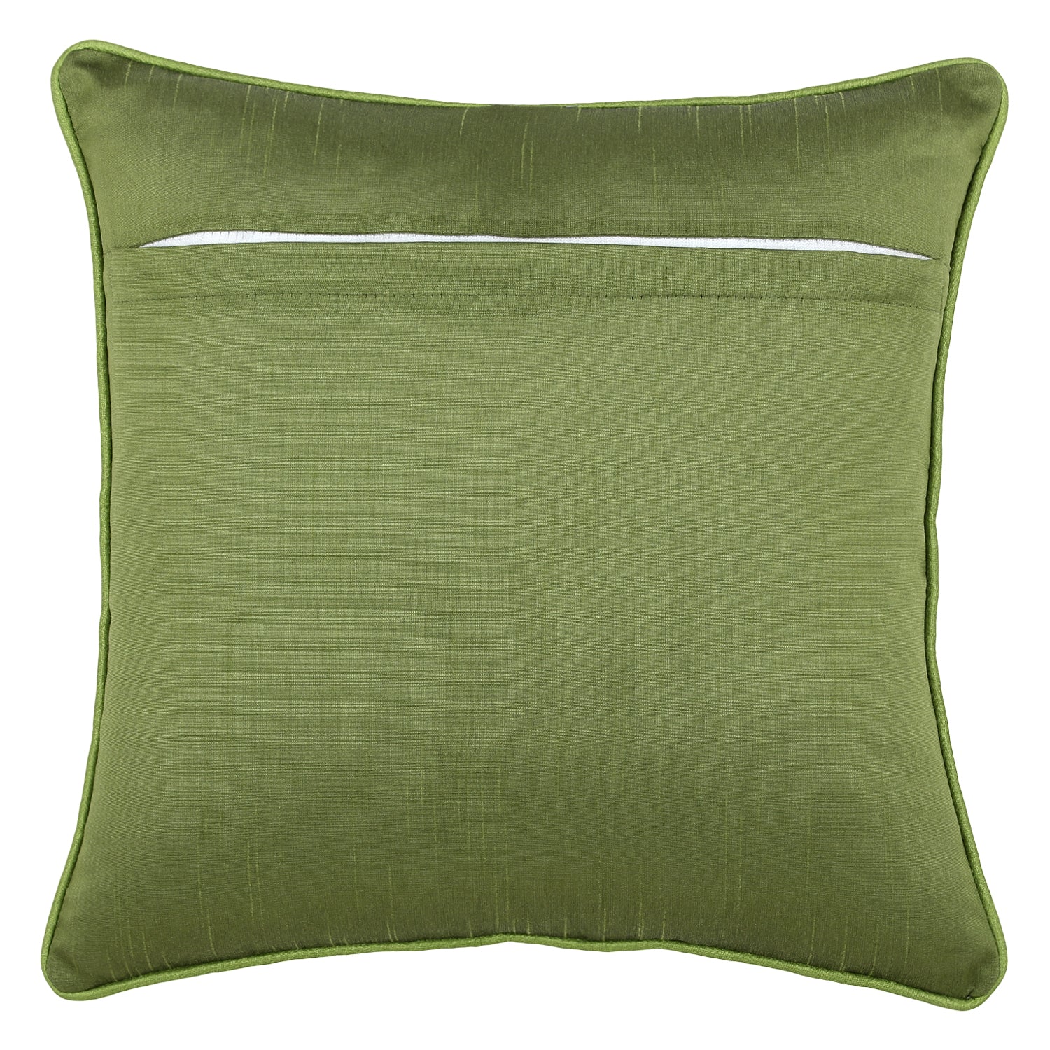 Desi Kapda Embroidered Cushions Cover (Pack of 5, 40 cm*40 cm, Green)