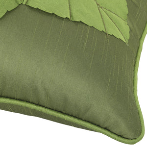Desi Kapda Embroidered Cushions Cover (Pack of 5, 40 cm*40 cm, Green)