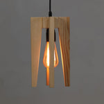 Load image into Gallery viewer, Jet Beige Wooden Single Hanging Lamp
