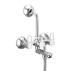 Oleanna Kohinoor Brass 3 in 1 Wall Mixer With L Bend
