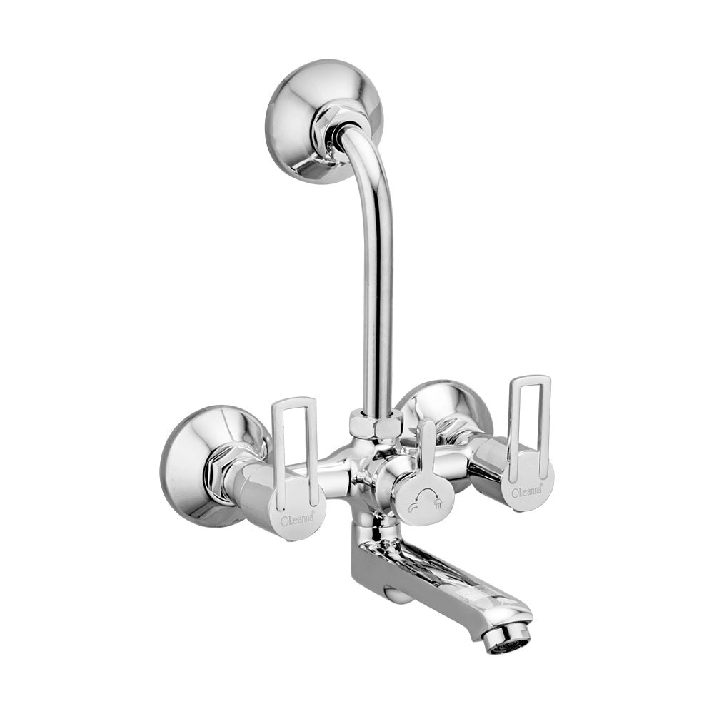 Oleanna Kohinoor Brass Wall Mixer With L Bend