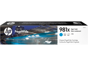 HP 981X Cyan Original PageWide Cartridge