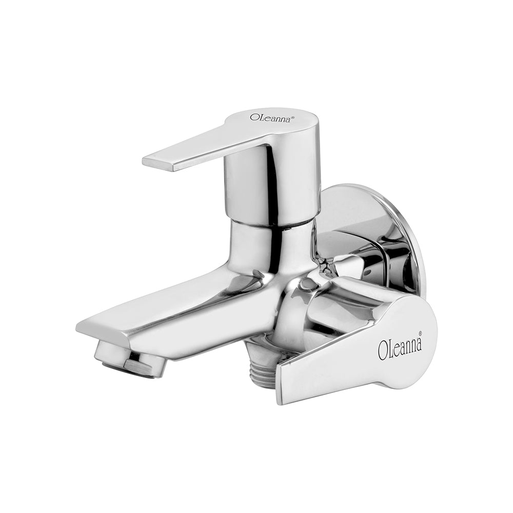 Oleanna Milano Brass 2 In 1 Bib Cock With Wall Flange