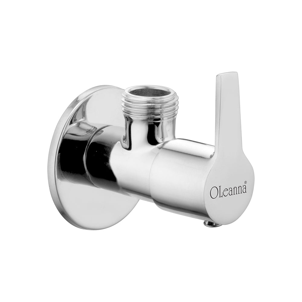 Oleanna Milano Brass Angle Cock With Wall Flange