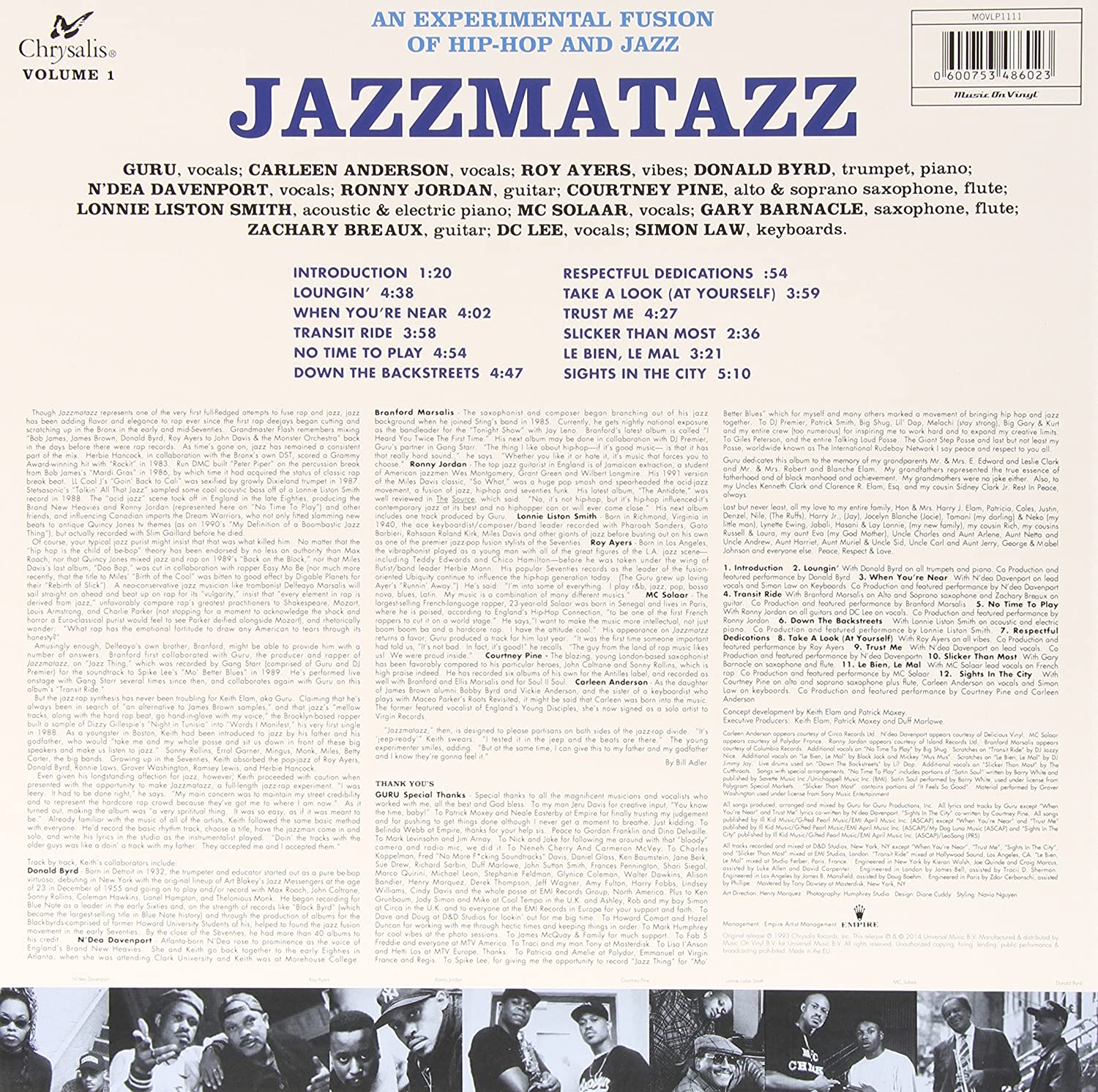 Vinyl English Guru Jazzmatazz Volume 1 Lp