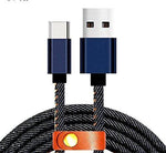 Load image into Gallery viewer, Detec Data Cables - USB 2.5 A Type Denim fabric Blue - Detech Devices Private Limited
