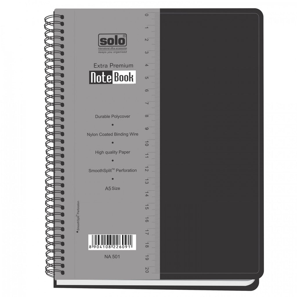 Detec™ Solo Premium Note Book 160 Pages A5 NA501 Pack of 10