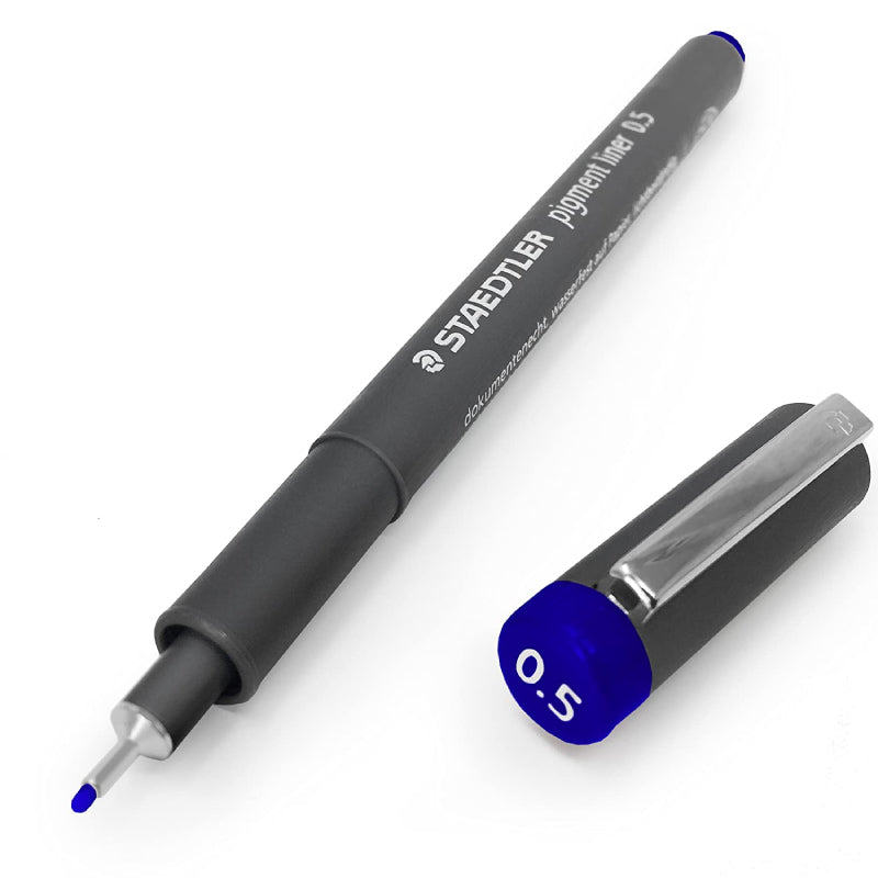 Detec™ Staedtler Pigment Liner 0.5 mm Pack of 10 Blue