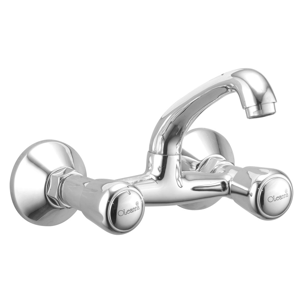 Oleanna Croma Brass Sink Mixer With Wall Flange