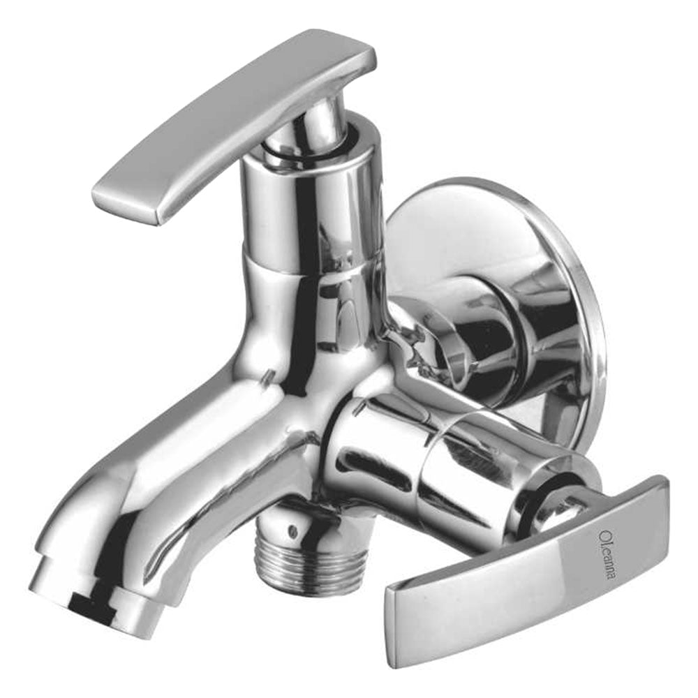 Oleanna Desire Brass 2 In 1 Bib Cock With Wall Flange