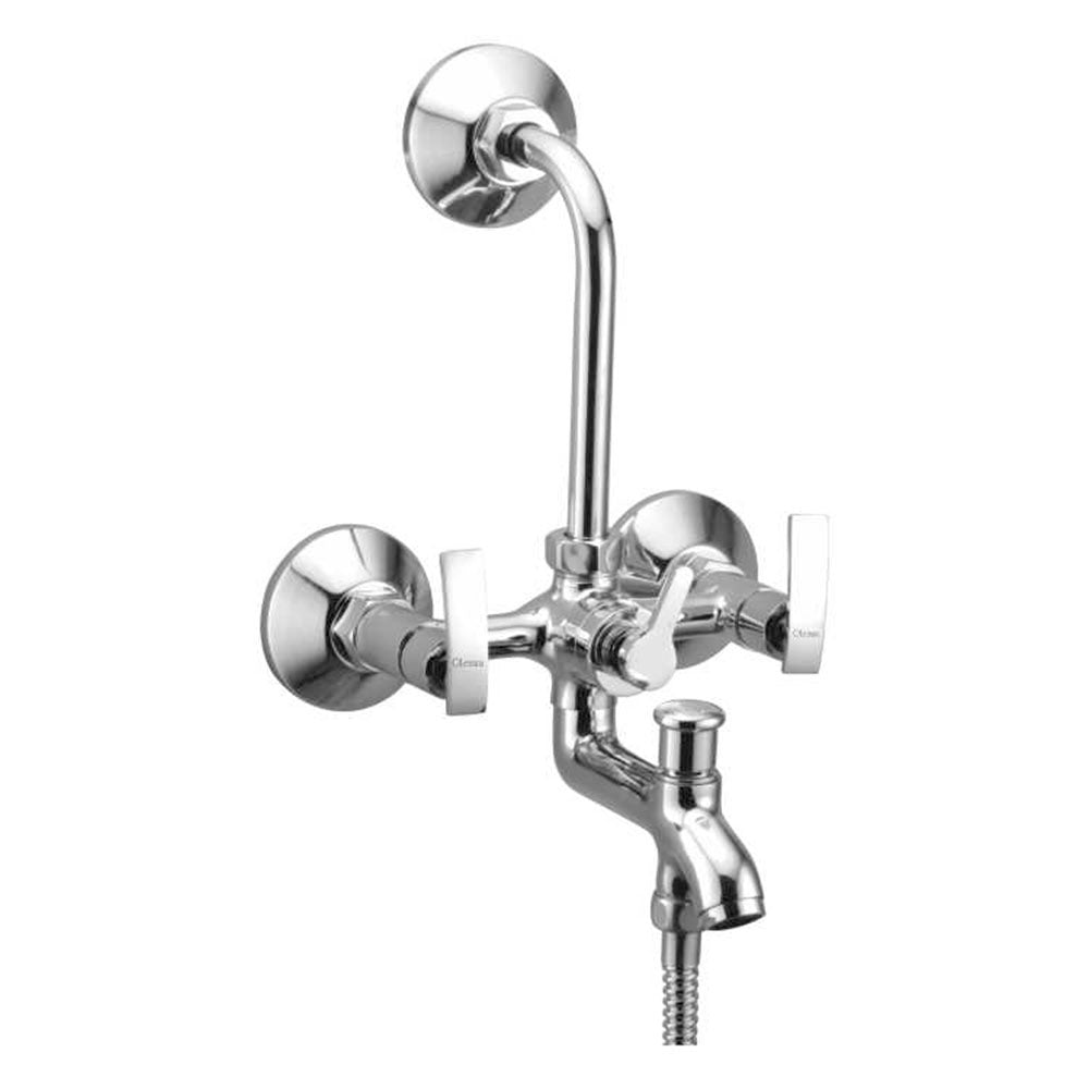 Oleanna Desire Brass 3 in 1 Wall Mixer With L Bend