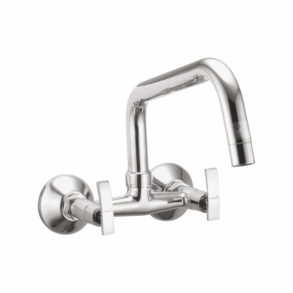 Oleanna Desire Brass Sink Mixer Long Spout With Wall Flange