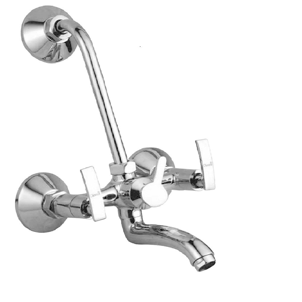 Oleanna Desire Brass Wall Mixer With L Bend