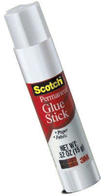 3M Scotch 15 gm White Permanent Glue Stick Pack of 200