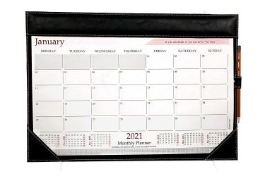 Sukesh Craft at A Glance Monthly Desk Pad Calendar Black