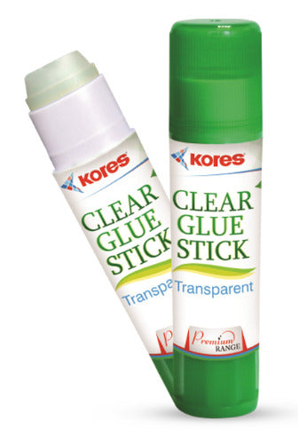 Kores Clear Glue Stick 15 gms Pack of 10