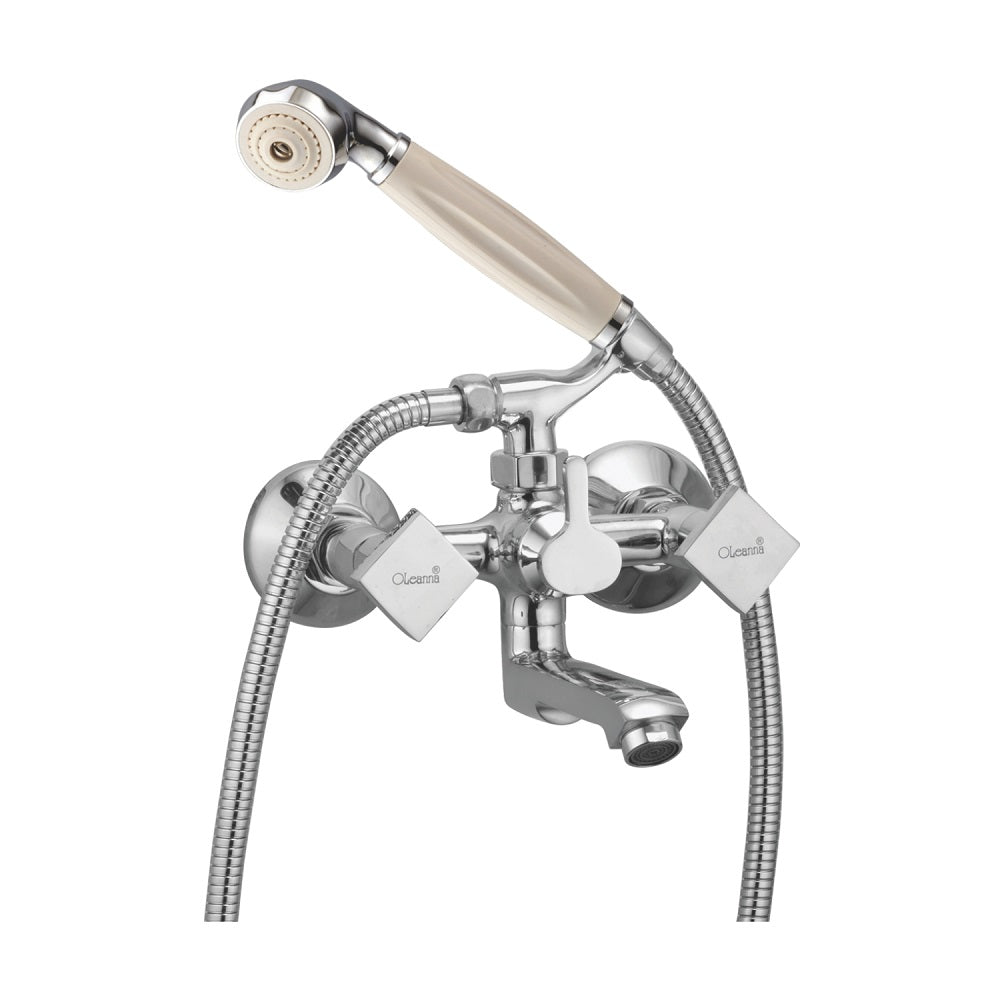 Oleanna Melody Brass Wall Mixer With Crutch