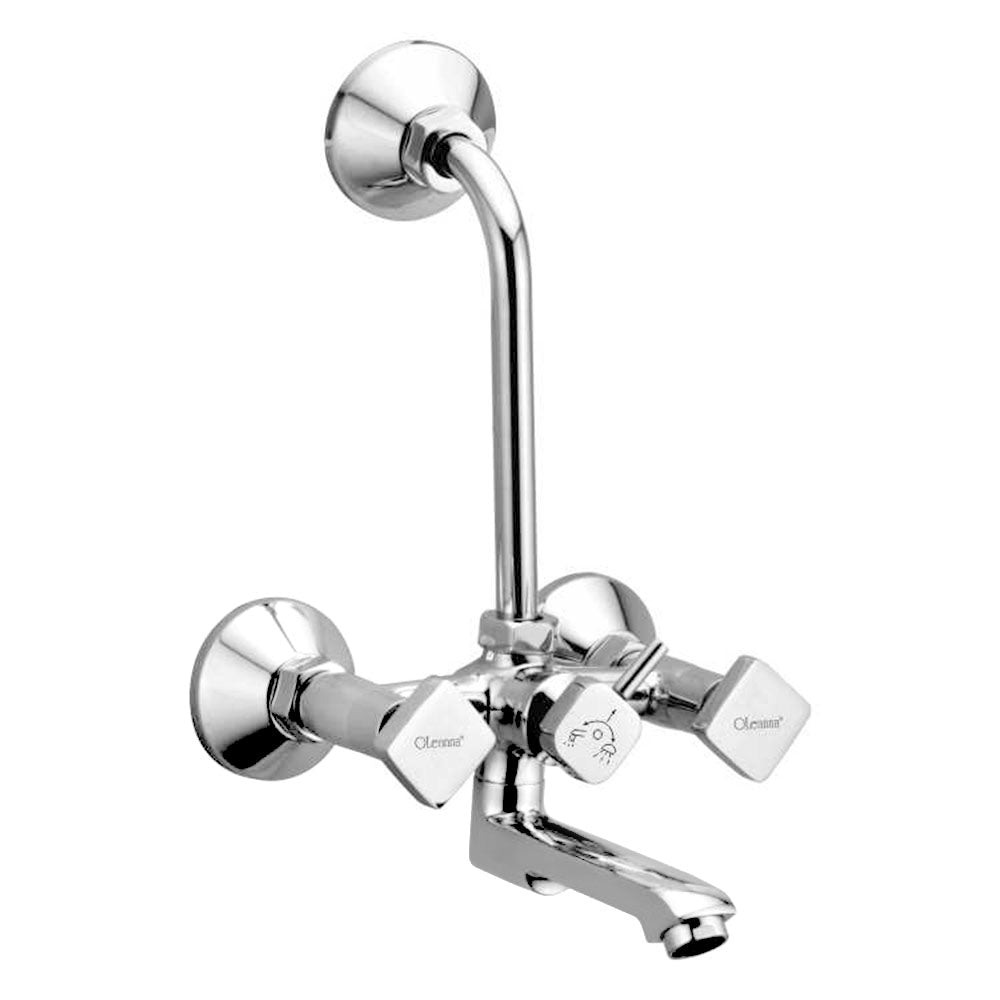 Oleanna Melody Brass Wall Mixer With L Bend
