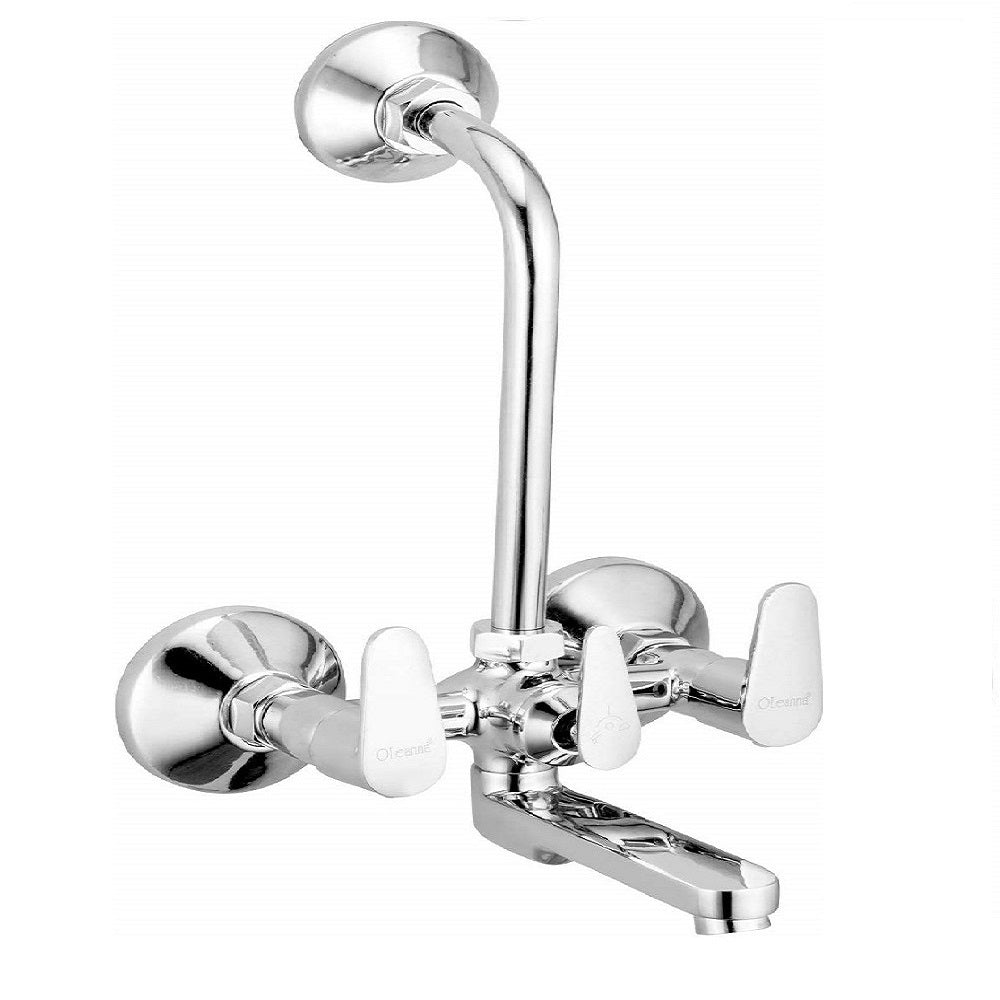 Oleanna Nova Brass Wall Mixer With L Bend