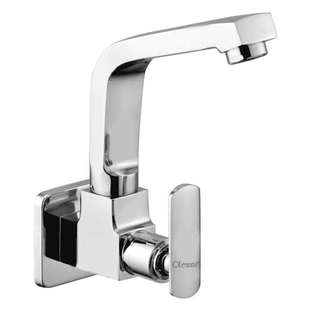 Oleanna Speed Brass Sink Cock With Wall Flange