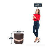 Load image into Gallery viewer, Detec™ Pouffe in Brown Color 
