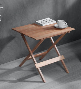 Detec™ Classi Beech Wood Foldable Table - 20 X 16 X 20 Inches