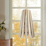गैलरी व्यूवर में इमेज लोड करें, Detec White Colored Wood Pendant Hanging Light
