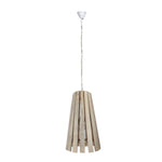 Load image into Gallery viewer, Detec White Colored Wood Pendant Hanging Light
