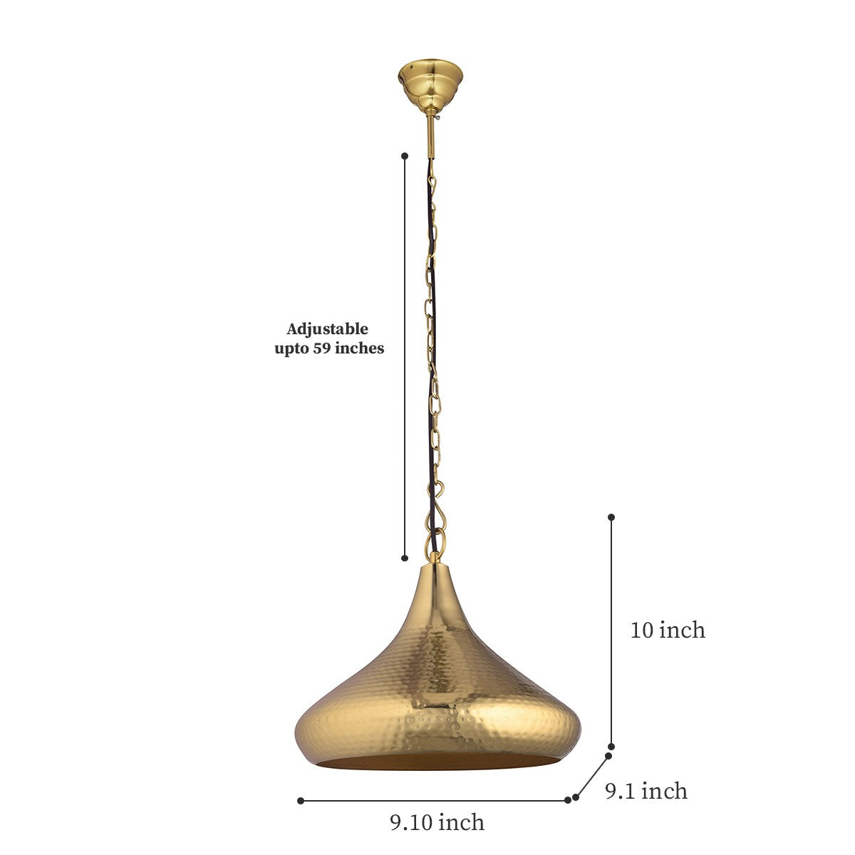 Detec™ Metal Pendants Mild Steel Brass Hanging Light