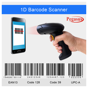 Pegasus 1D PS2260 Digital Wireless Barcode Scanner with Memory, 50Mtr