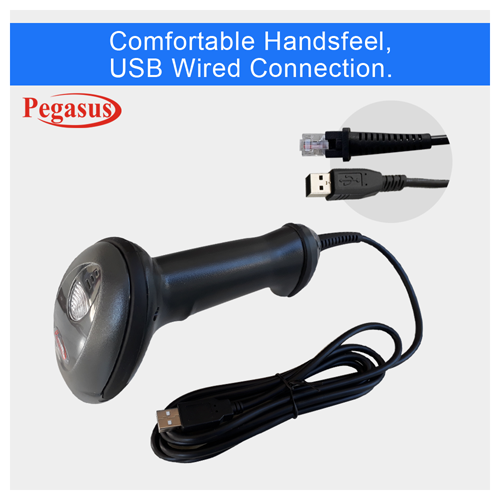 Pegasus PS3160 2D barcode reader,2D,USB,No Stand,Auto Sensor,Grey