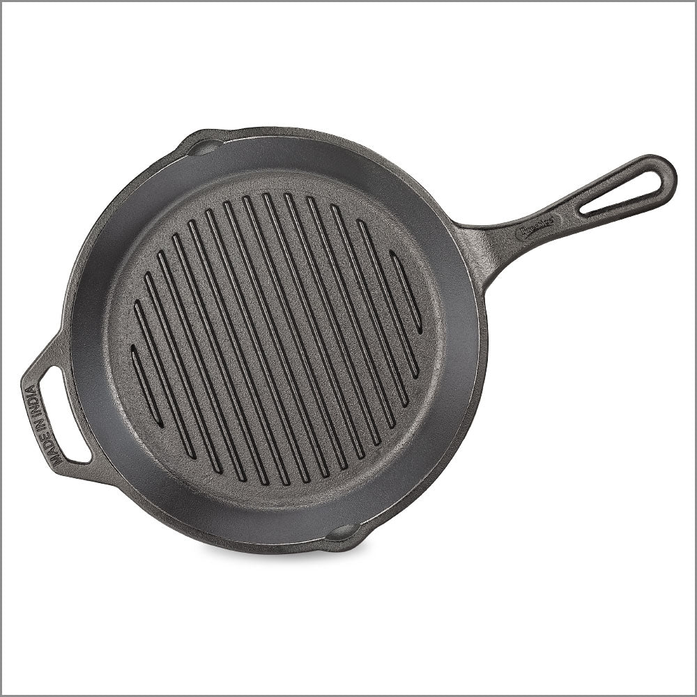Prestige Cast Iron Cookware - Grill Pan, 250 mm, Black