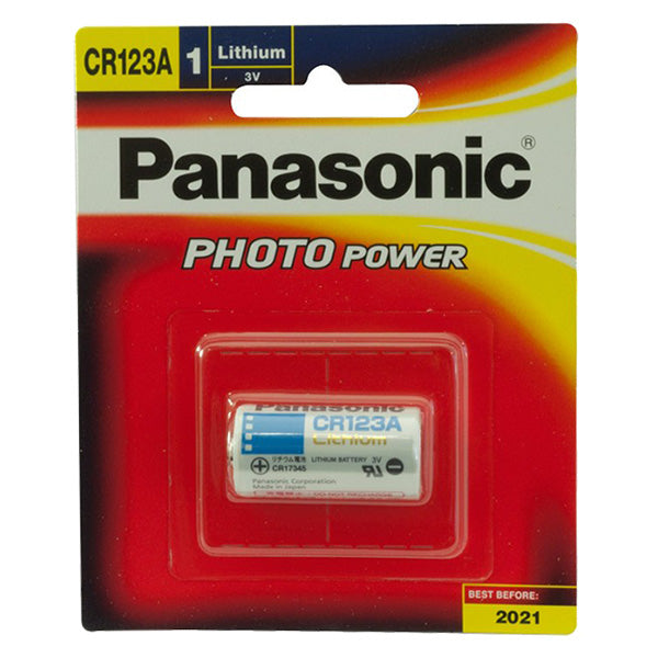 Panasonic CR123A Lithium Battery 3v