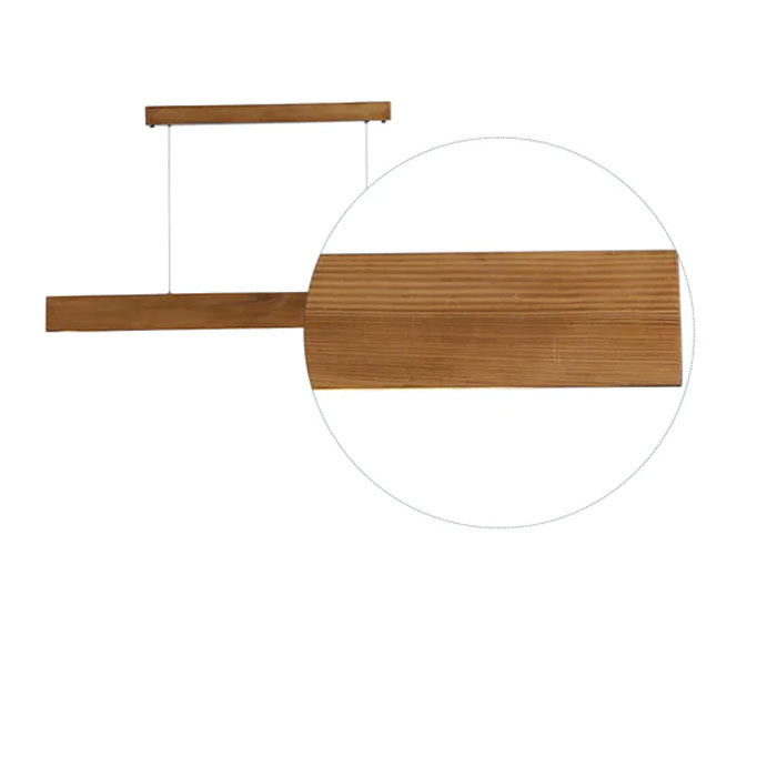 Slimline 36 Brown Wooden LED Hanging Lamp