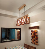 Load image into Gallery viewer, Symmetric Brown &amp; Beige Wooden Series Hanging Lamp
