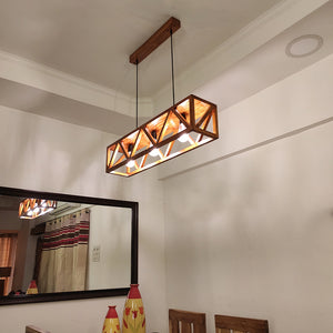 Symmetric Centrum Wooden Series Hanging Lamp