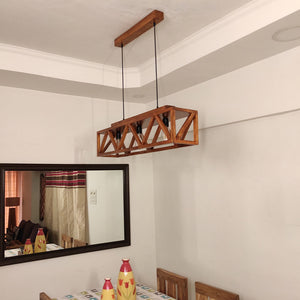 Symmetric Centrum Wooden Series Hanging Lamp