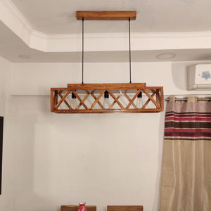 Symmetric Centrum Wooden Series Hanging Lamp