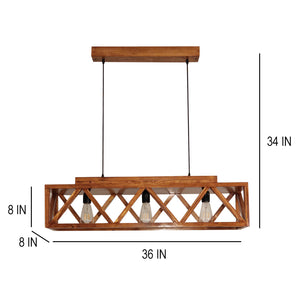 Symmetric Centrum Wooden Series Hanging Lamp