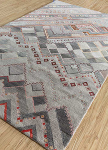 Jaipur Rugs Mann Ki Saree 5x8 ft  Frost Gray 