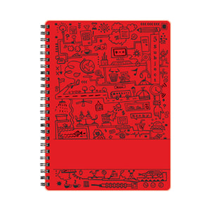 Detec™ Matrikas Cube Works A4 Spiral Notebook 1 Subject Pack of 30