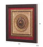 Load image into Gallery viewer, Detec™ Maroon Beads on Raw Silk Framed Wall Art

