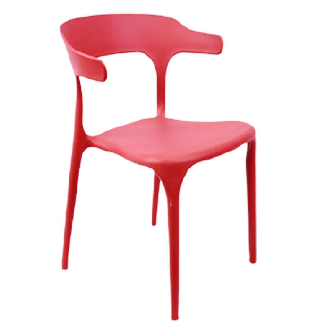  Fiber Cafe Restaurant Chair (Red)