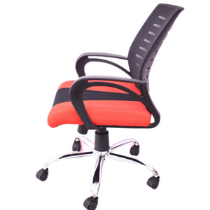 Detec™ Ergonomic Revolving High Back Support Breathable Mesh Chair - Red & Black