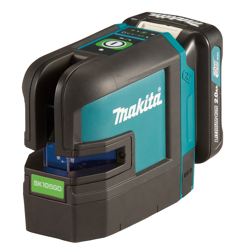 Makita Rechargeable Cross Line Laser SK105GDZ Tool Only (Batteries, Charger not included)