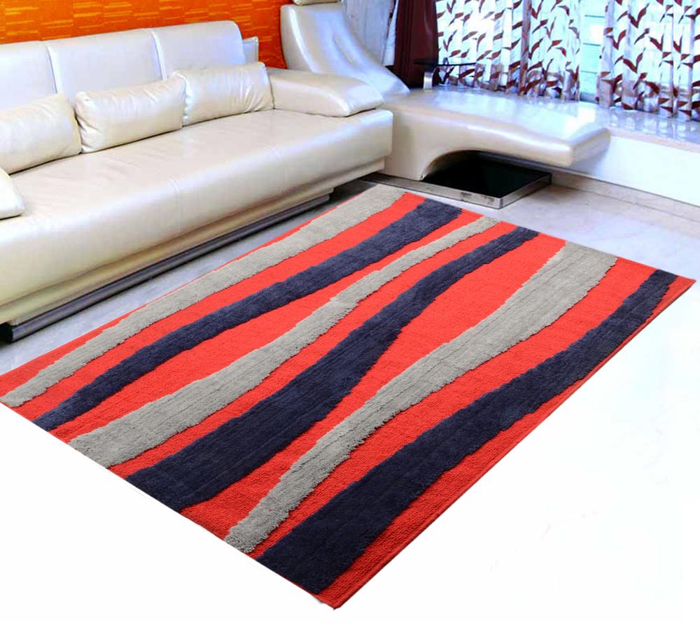 Saral Home Detec™ Waves design Carpet- (120x180cm)