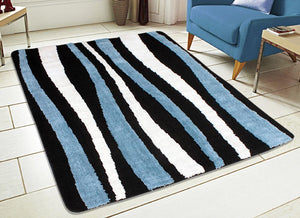 Saral Home Detec™ Waves design Carpet- (120x180cm)