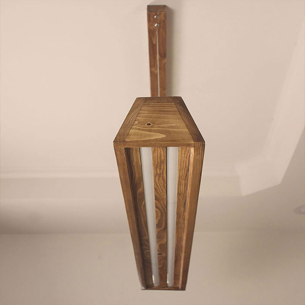 Sirius 36 Brown Wooden LED Hanging Lamp